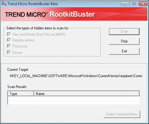 RootkitBuster