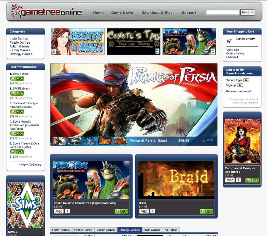 GameTreeOnline, le service déjà disponible de TransGaming