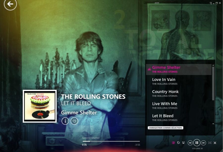 L'interface très soignée de Zune bénéficie d'animations très réussies.
