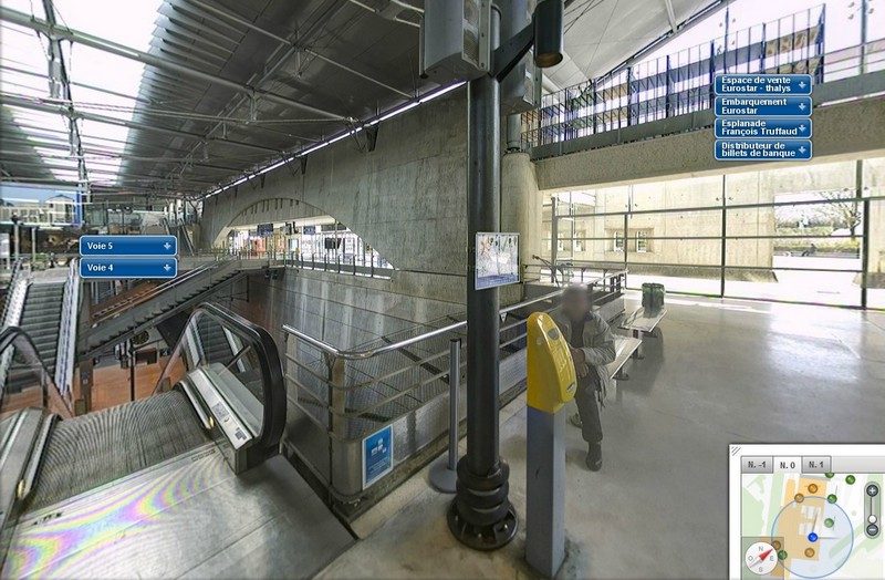 Capture du site Gare360 présentant la gare de Marne la Vallée - Chessy.