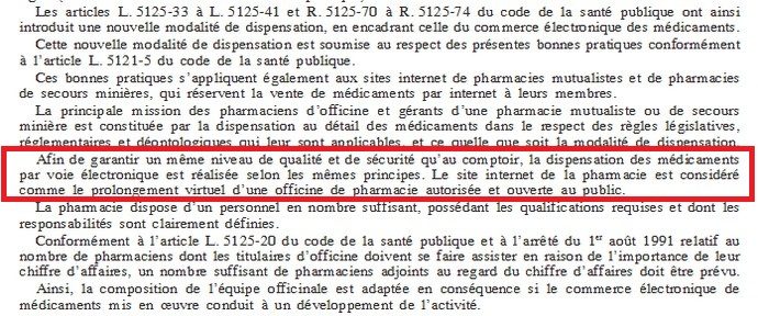 Extrait de l'arrêté publié au Journal officiel.