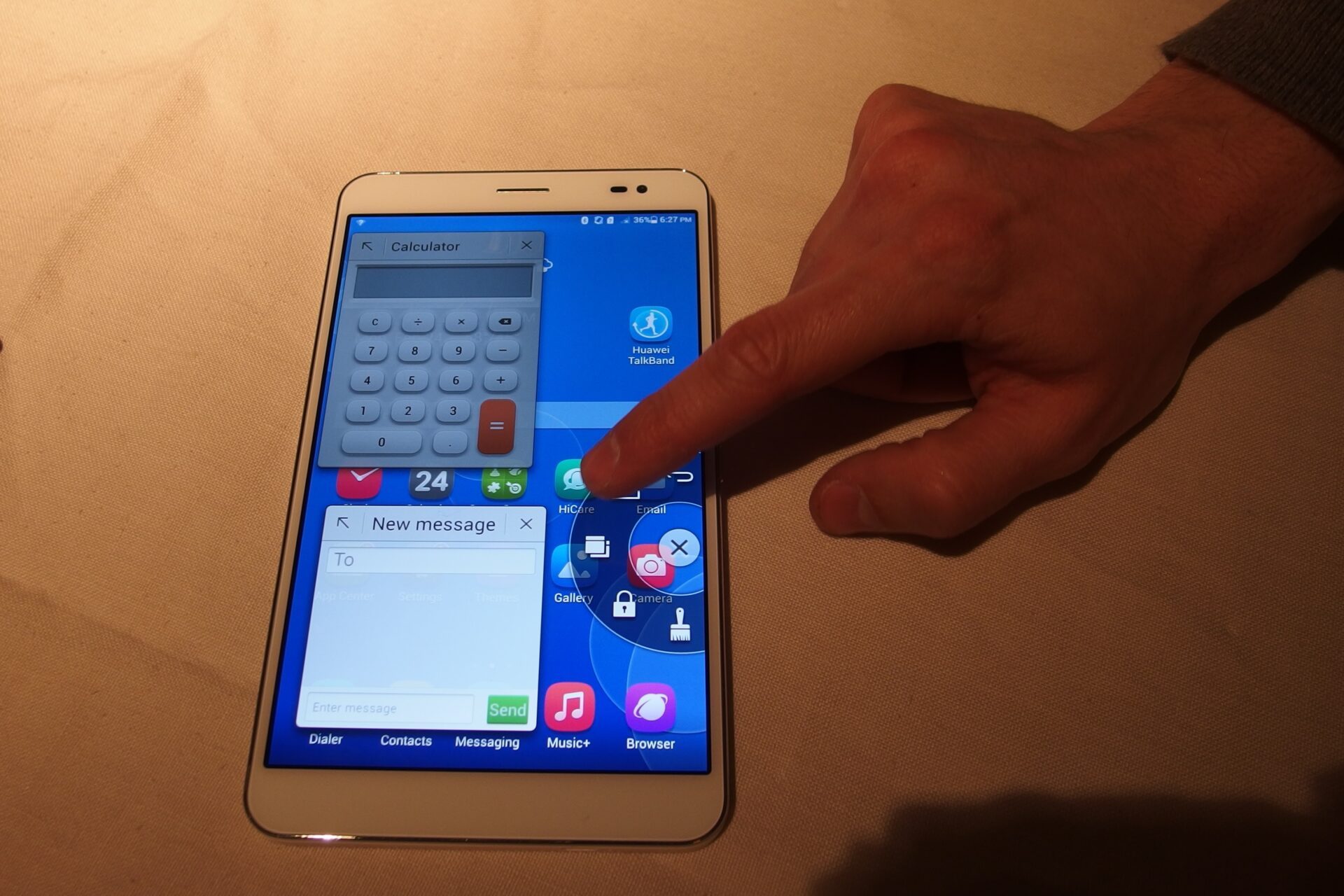 Huawei Mediapad X1 multi taches