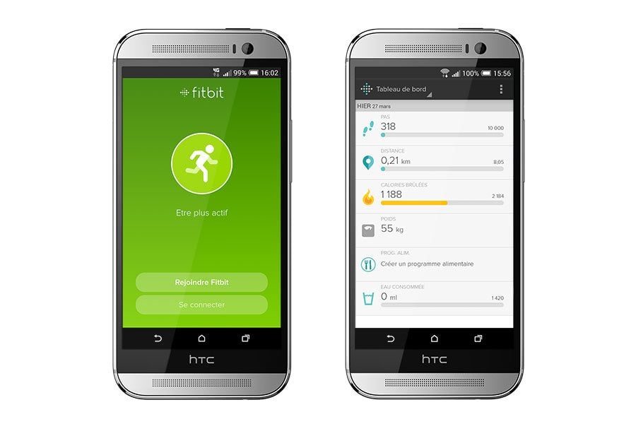 HTC one M8 fitbit