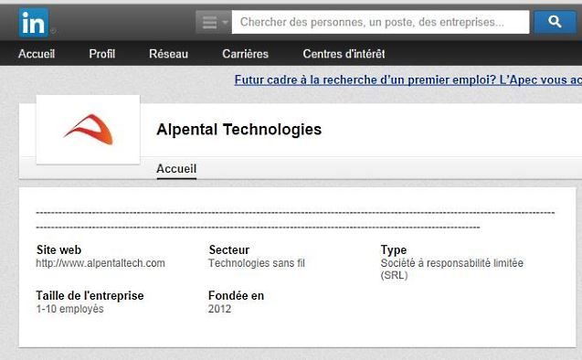 Alpental Technologies sur Linkedin