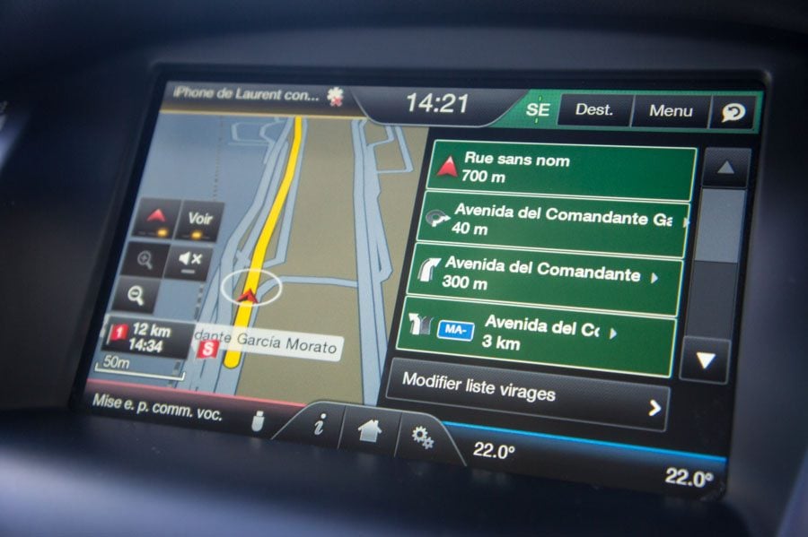 La cartographie GPS est séparée en deux parties pour une meilleure lisibilité