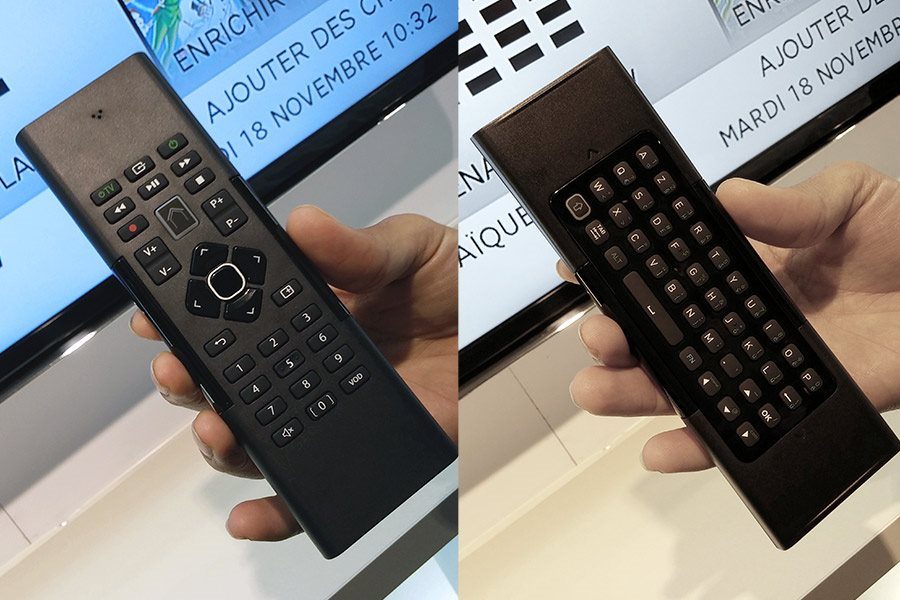 La télécommande double face associé à la box Numericable
