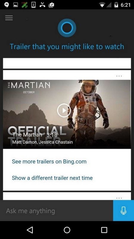 Bêta de Cortana pour Android