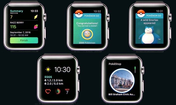 Pokémon Go sur l'Apple Watch