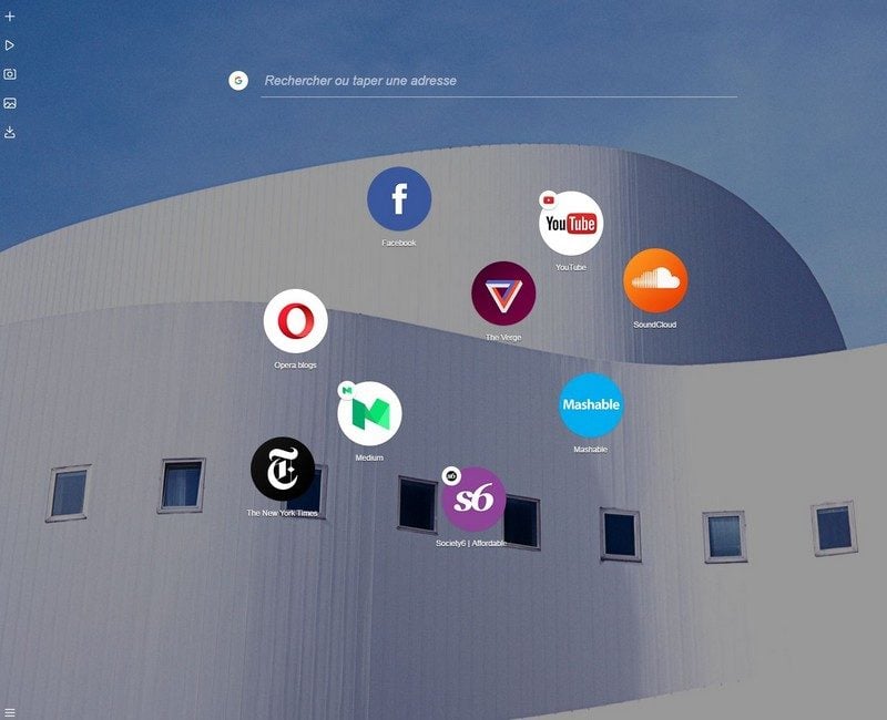 La page d’accueil de Neon.