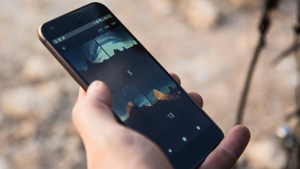 L'application mobile de la caméra.
