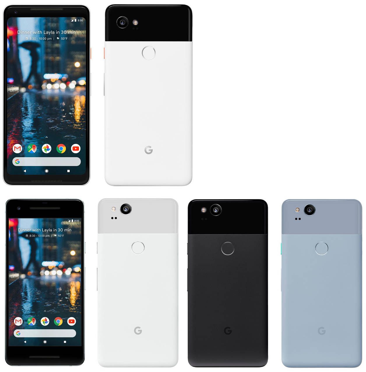 Pixel 2 et Pixel 2 XL Leaks