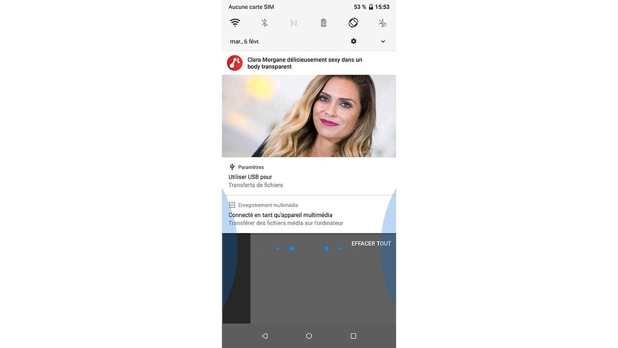 Interface du HTC U11+