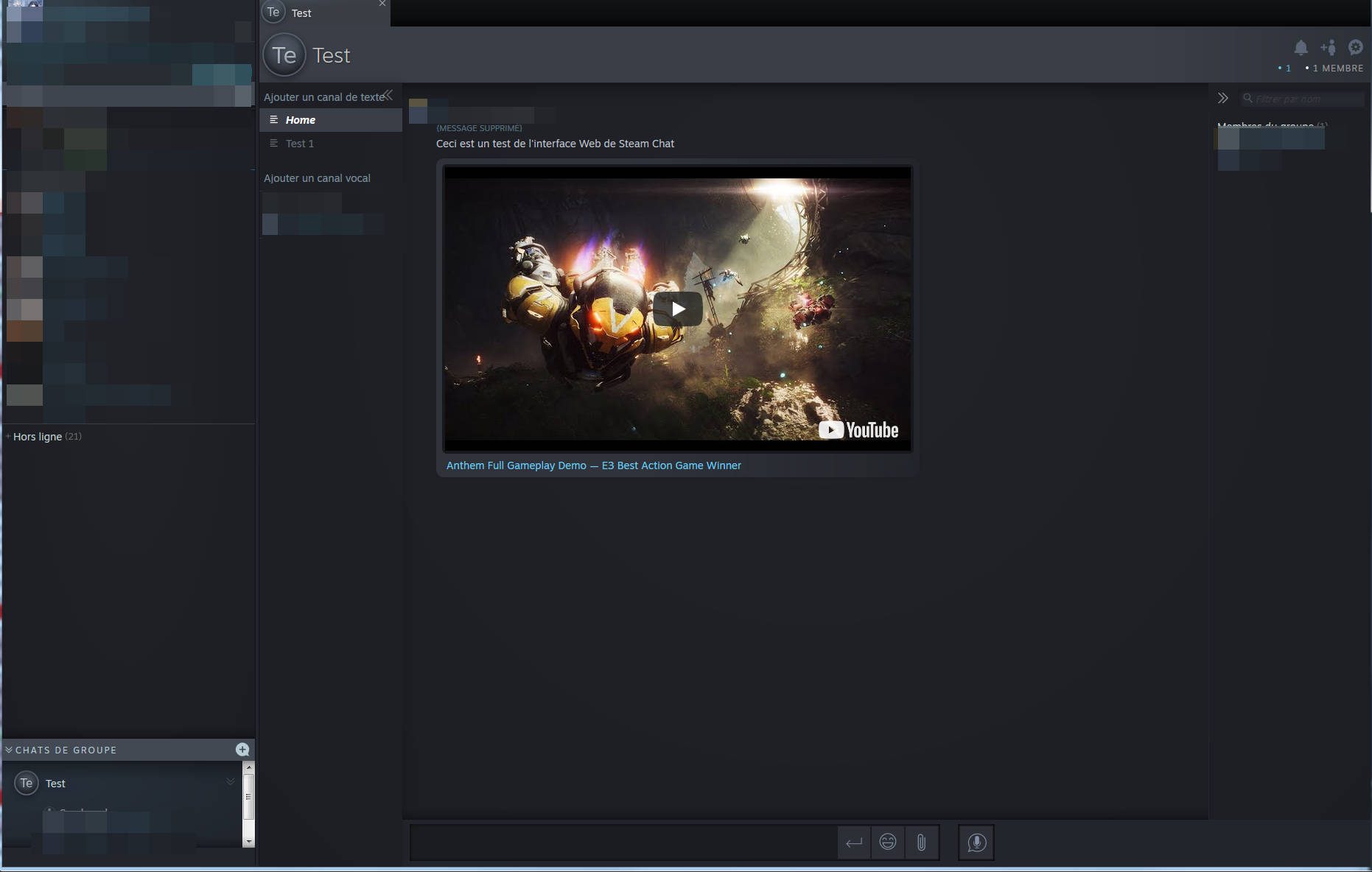Steam Chat