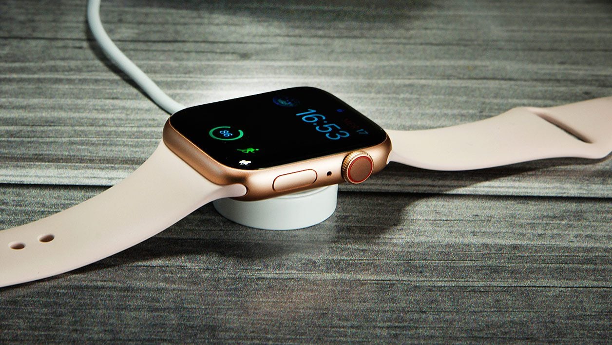 Le système de charge de l'Apple Watch.