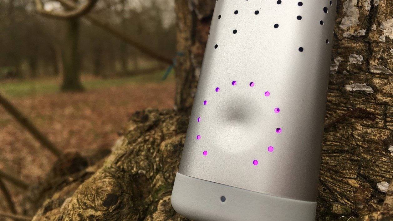 Durant la première journée de rodage, on trouve des données incohérentes comme ici où Flow a capté une pollution maximale dans un bois pourtant éloigné de la route.