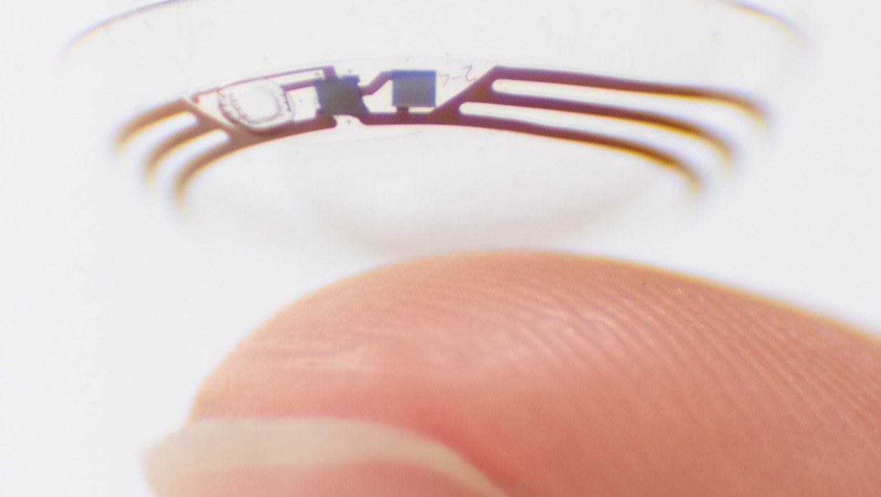 Le projet de lentille connectée de Verily.