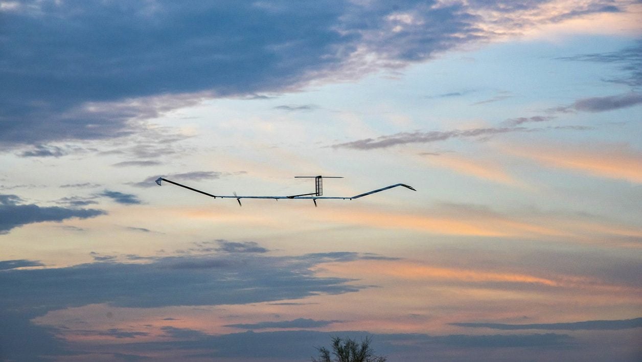 Le Zephyr d'Airbus lors d'un vol.