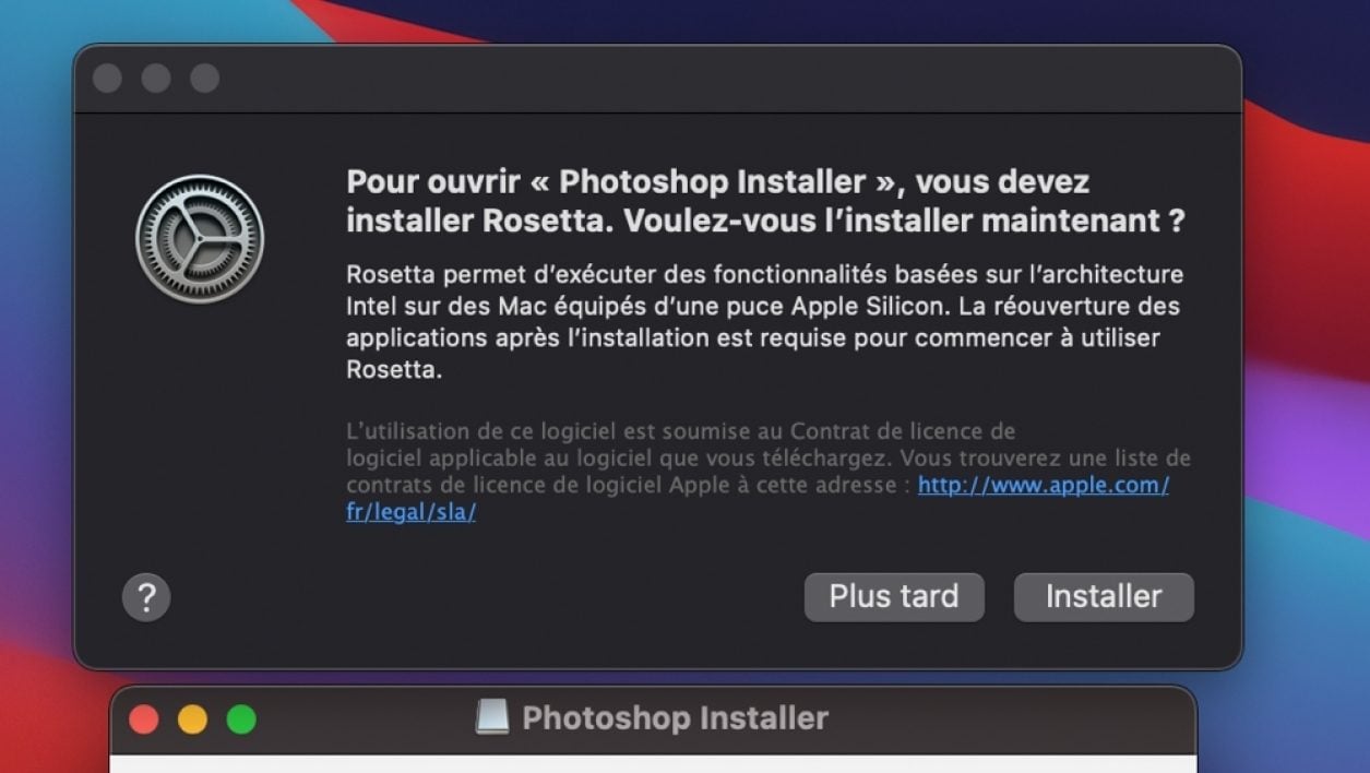 Installation de Rosetta