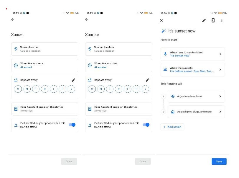 Les nouveaux réglages proposés par Google Assistant. 