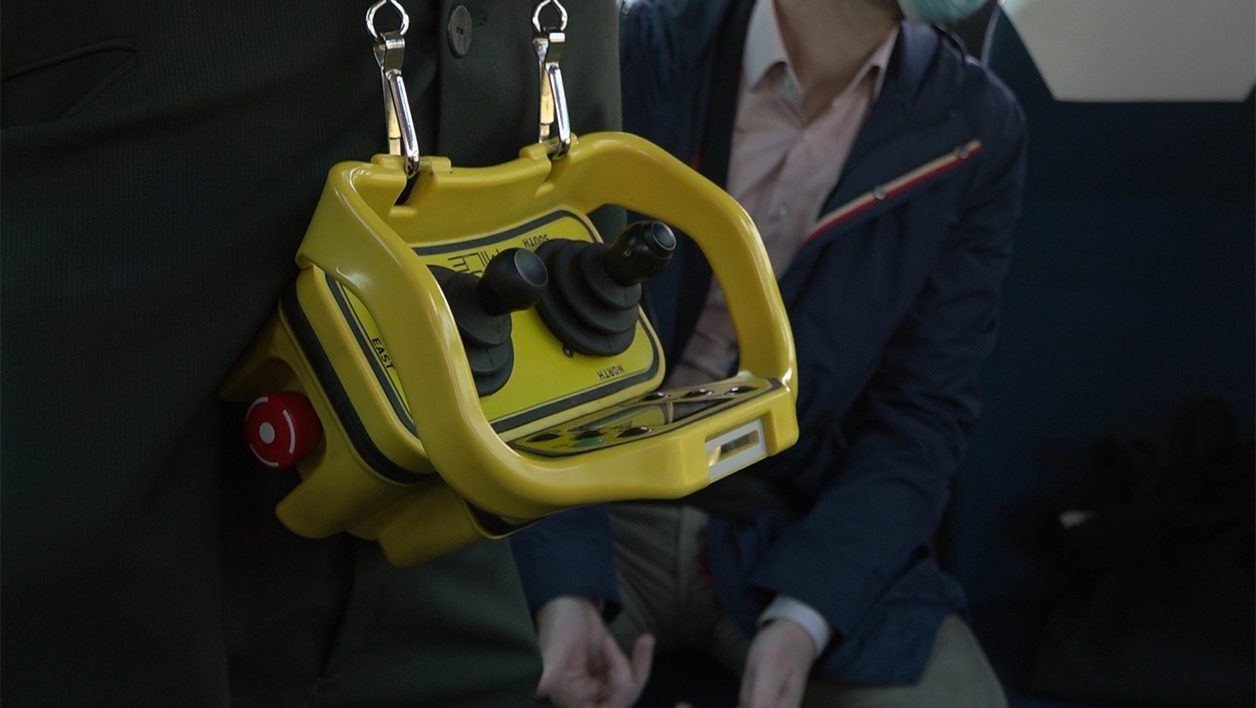 La console du safety driver.