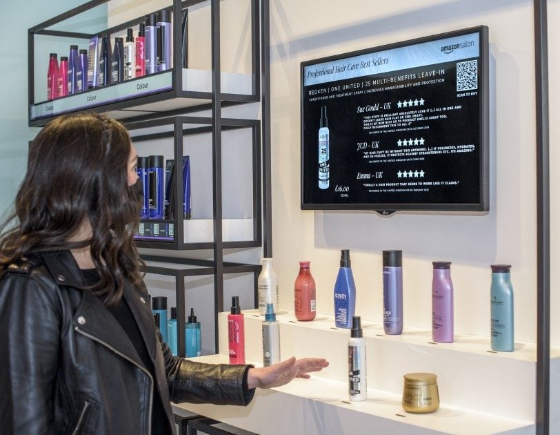 Il est possible d'afficher des informations sur un produit en le pointant. 