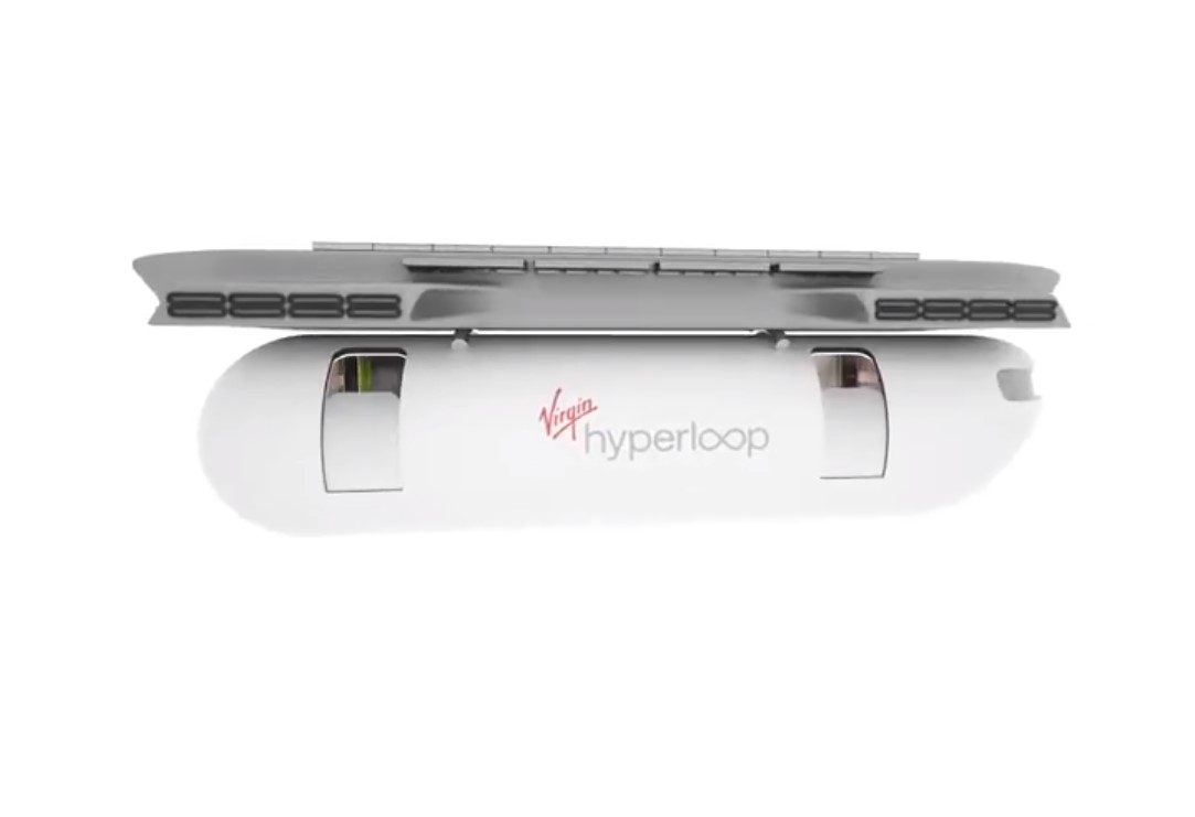 Le système de propulsion des navettes de Virgin Hyperloop.