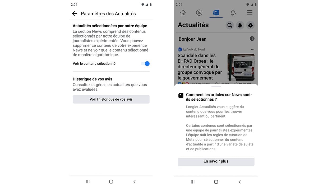Il s'agit d'une curation de contenus. 