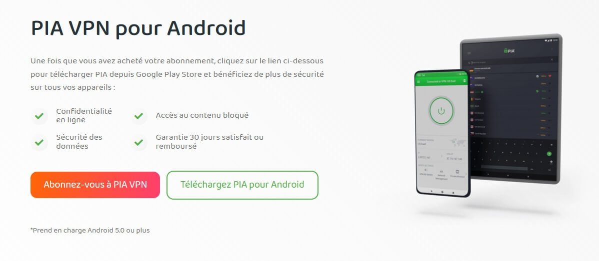 PIA VPN Android