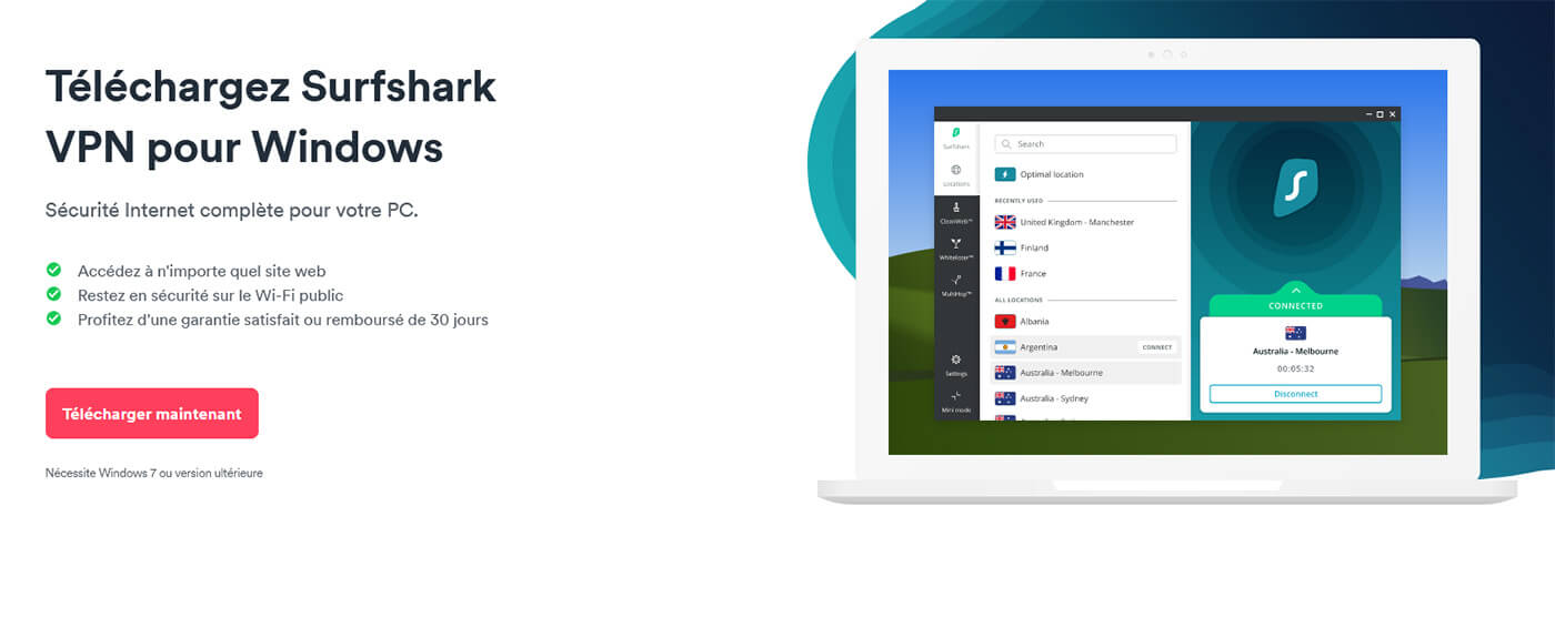 Surfshark VPN Windows