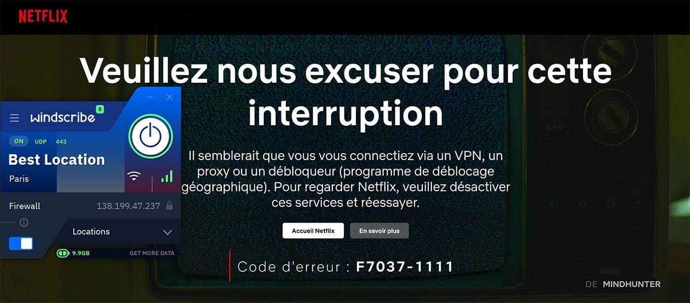 VPN gratuit Windscribe Netflix