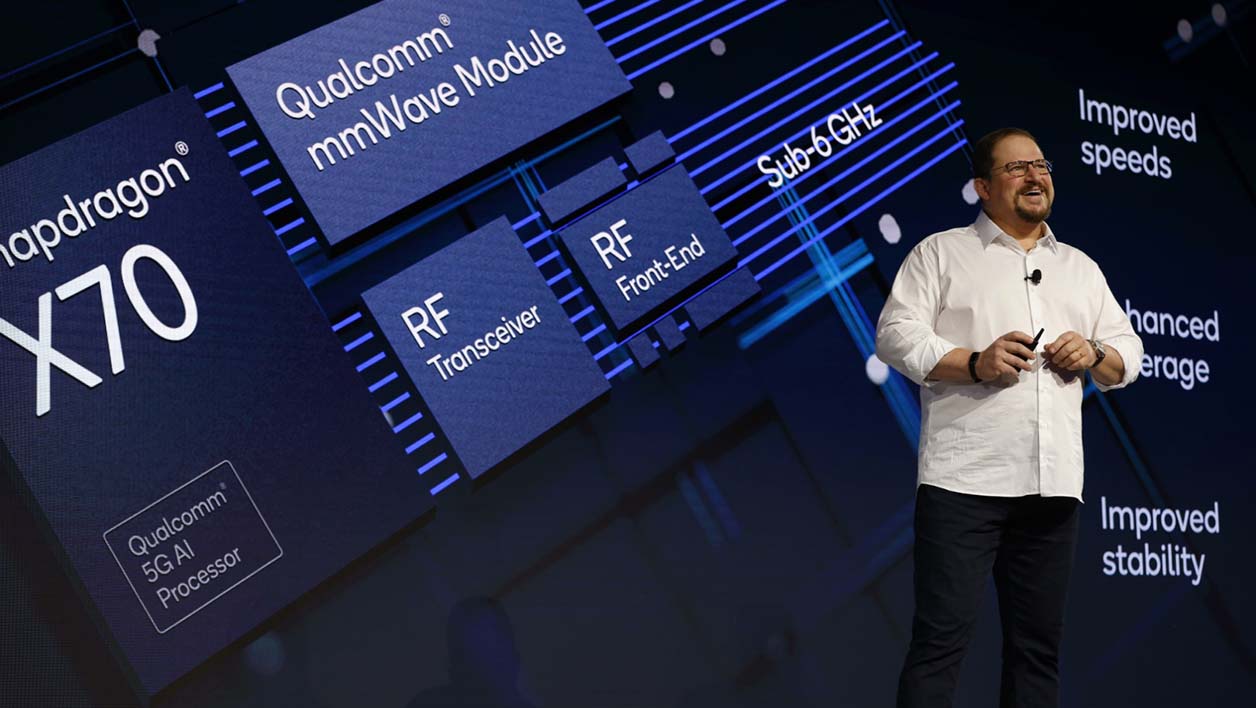 Le PDG de Qualcomm, Cristiano Amon, lors du 5G Summit de ce mois de mai.