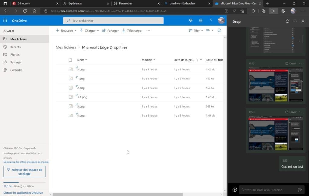 Microsoft Edge Drop