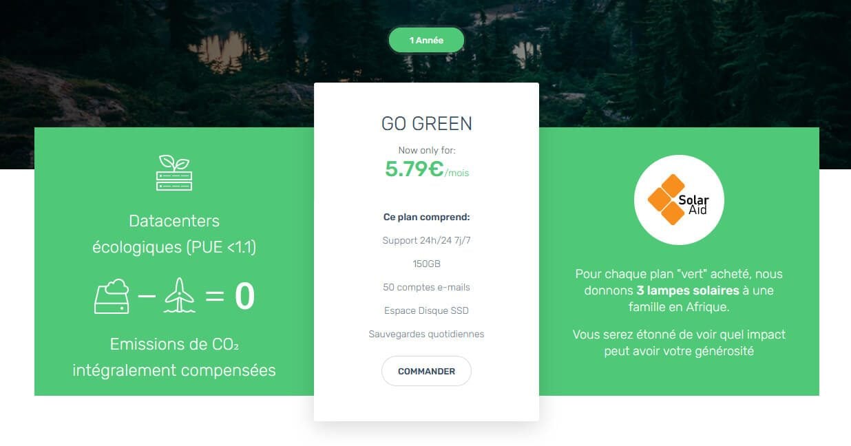 Hébergement web écologique Ex2