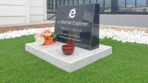 Pierre tombale Internet Explorer