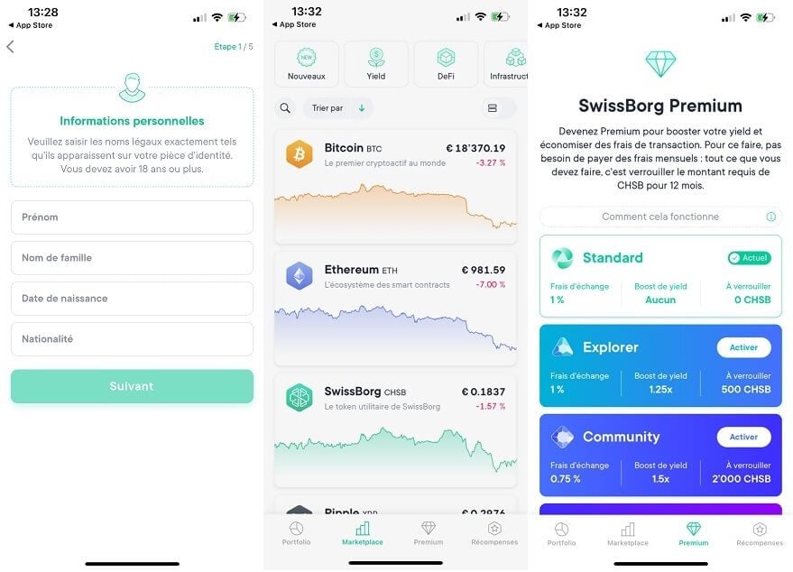 SwissBorg mobile