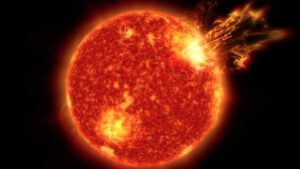 eruption solaire tempete