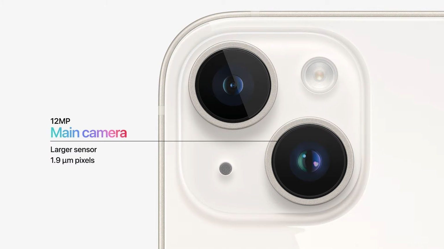 iPhone 14 : les capteurs photo