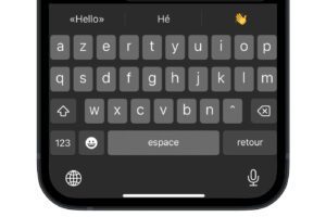 ios 16 clavier iphone