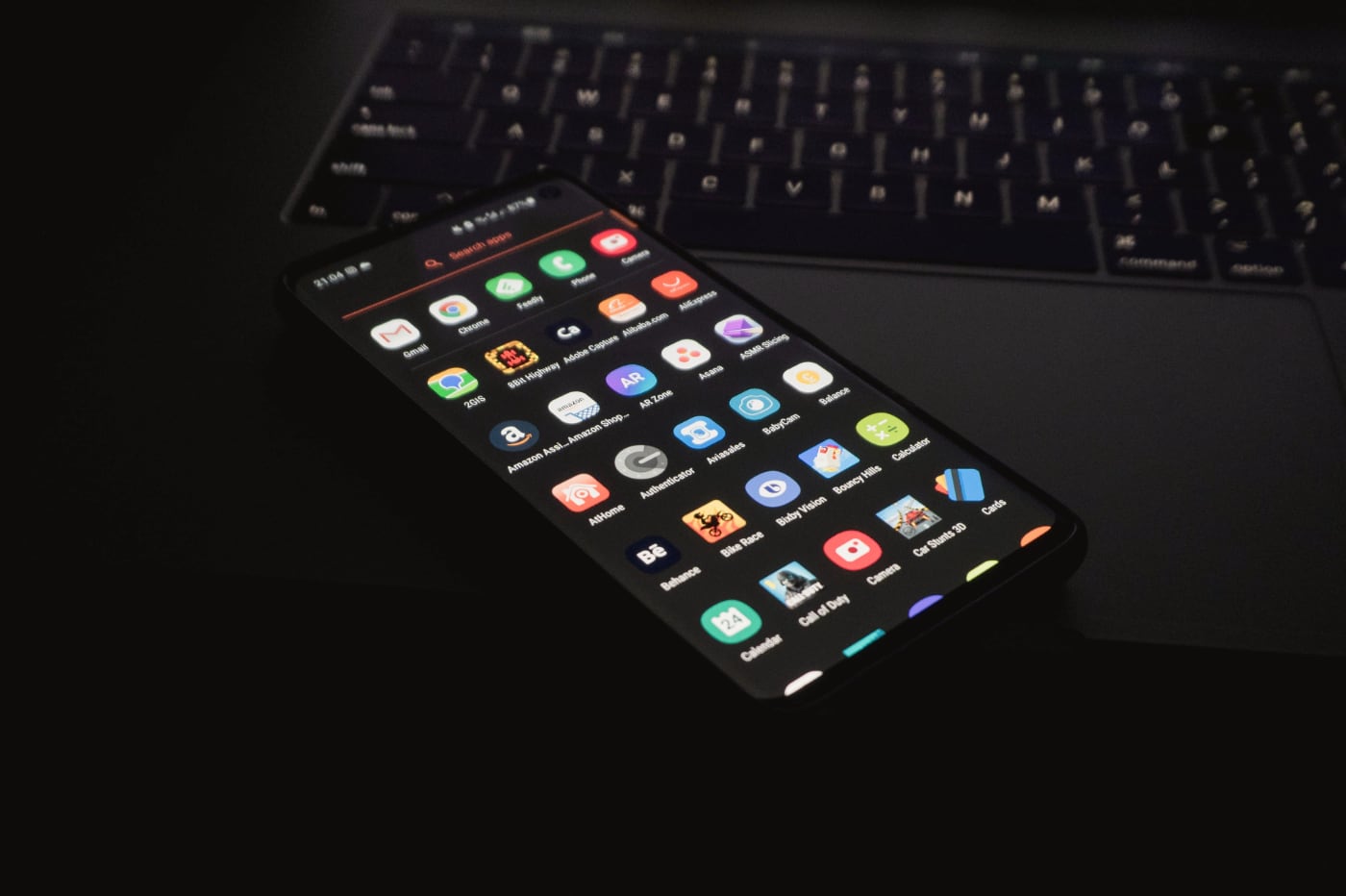mode sombre smartphone