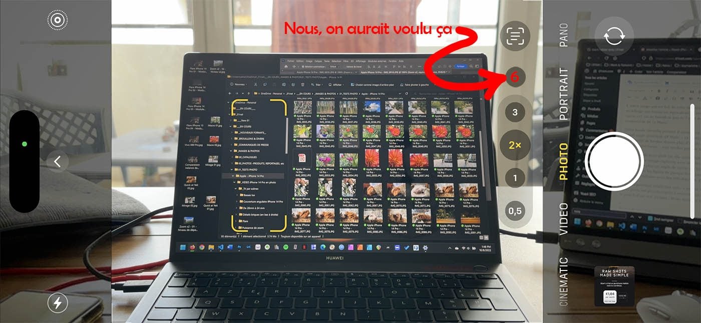 On veut un plus gros zoom