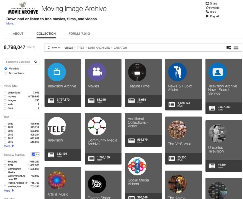 Film streaming archive.org