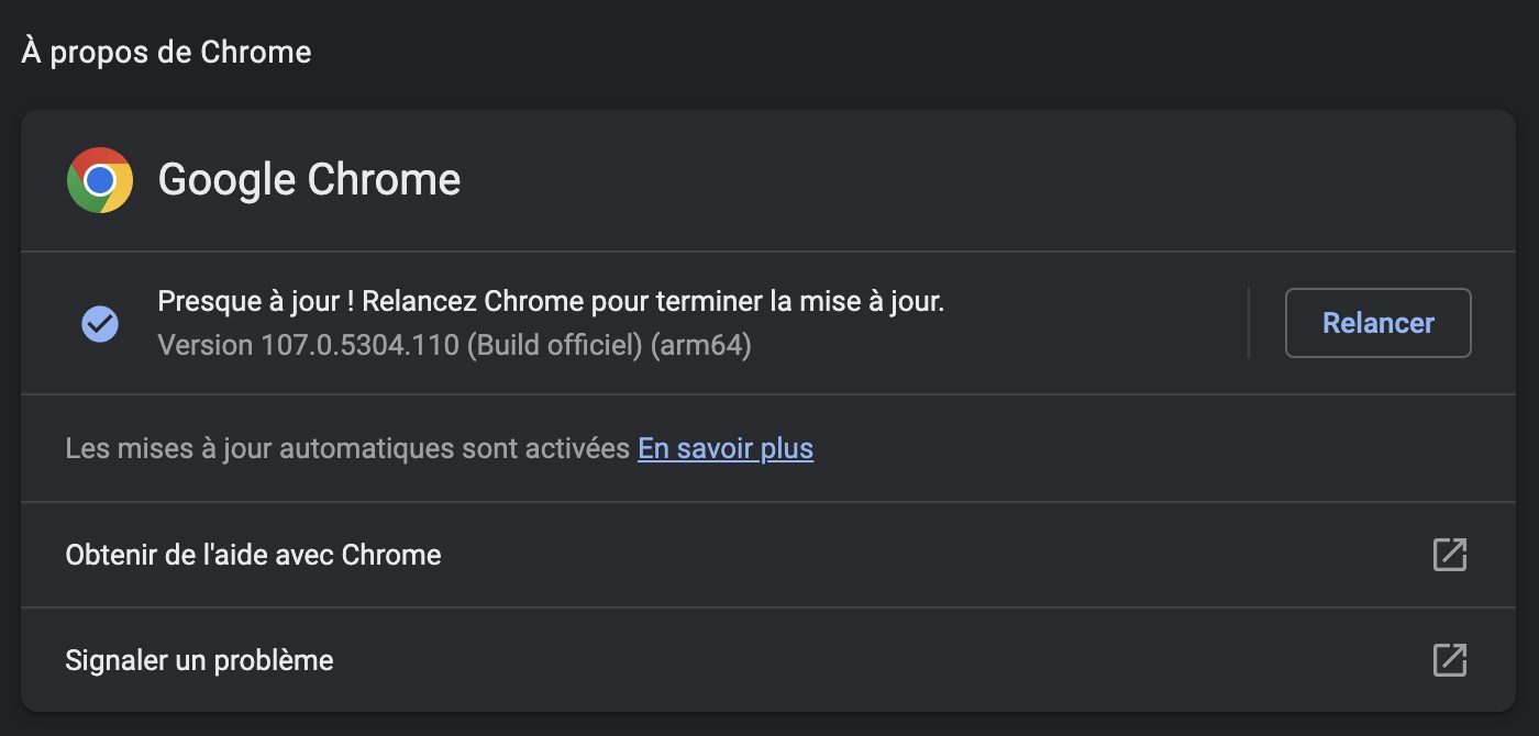 mise à jour chrome faille zéro day