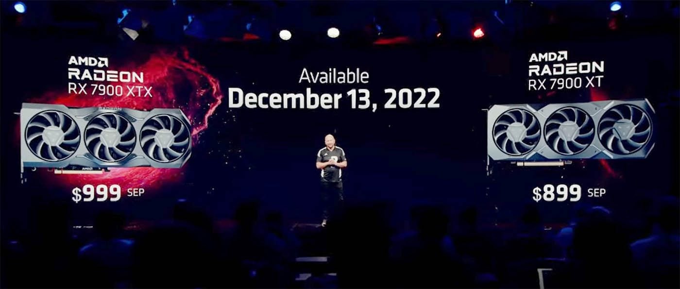 Prix de lancement des Radeon RX 7900 XTX et XT