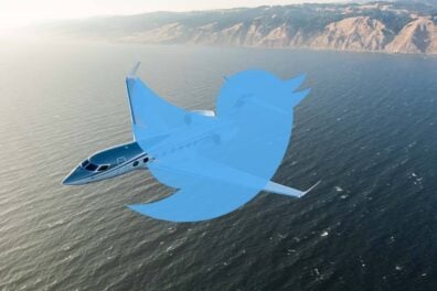 Cette image d'illustration n'indique pas la position du jet d'Elon Musk en temps réel...