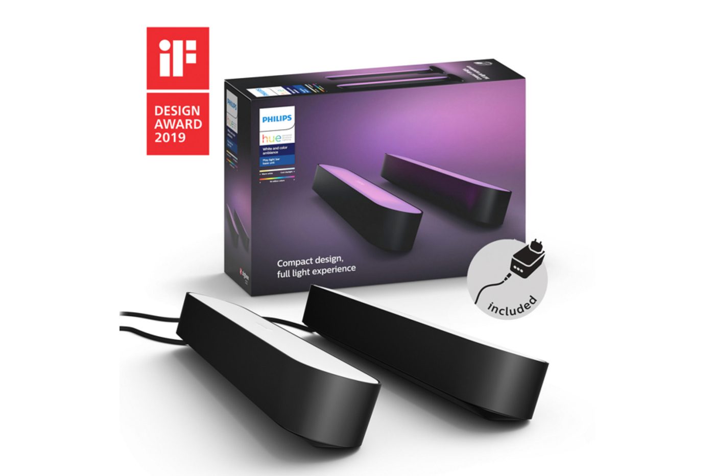 Pack Philips Hue Barres Lumineuses Hue Play & Base Hue Bridge