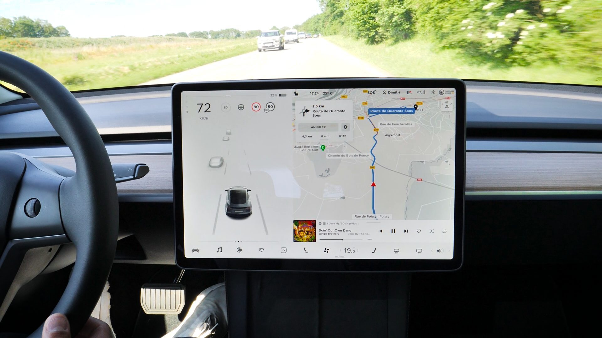 Tesla Model 3 intérieur