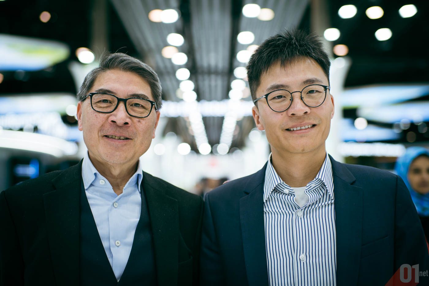 Weiliang Shi et Minggang Zhang, le président et ledirecteur général adjoint de Huawei France.