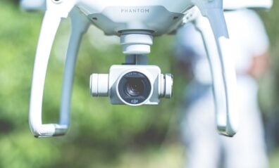 caméra embarquée sur un drone.