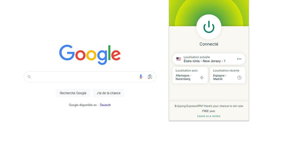 Utilisation VPN gratuit Chrome