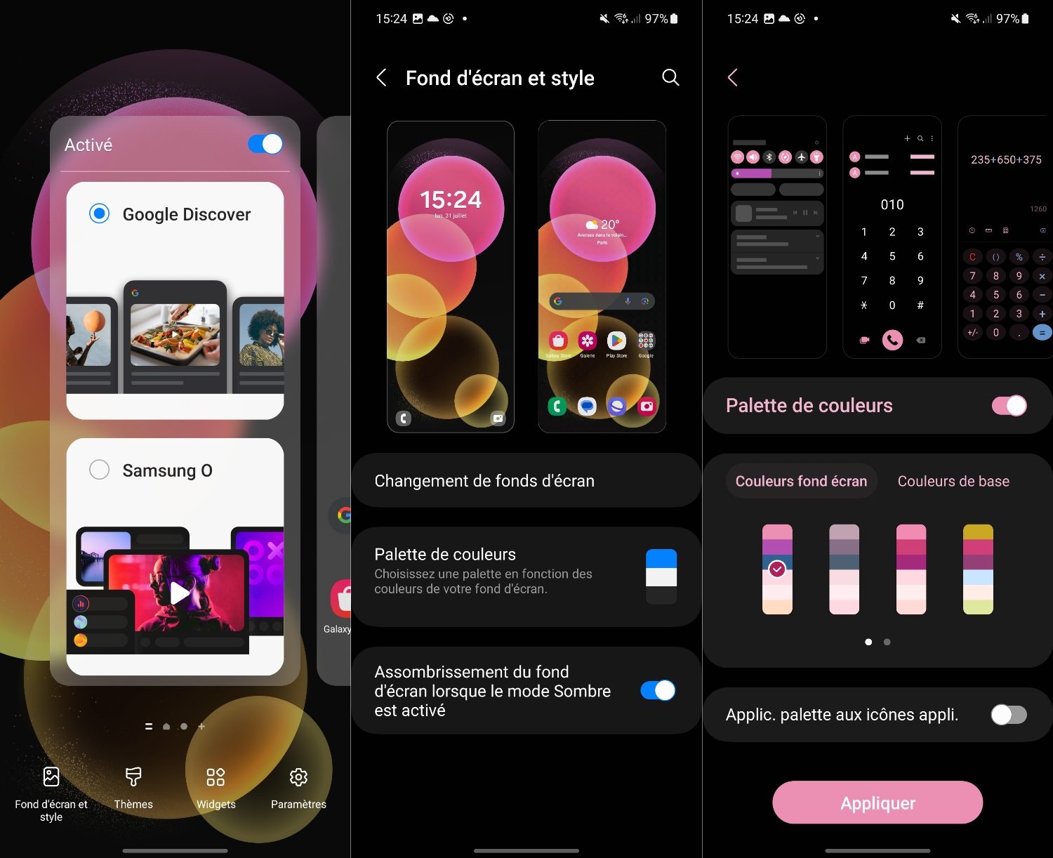 personnalisation interface samsung galaxy z flip 5